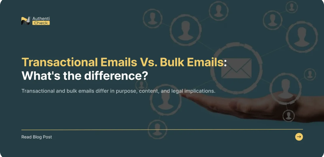 Transactional Emails Vs. Bulk Emails